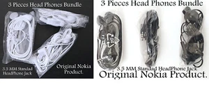 Juego de 3 cabezales Nokia WH102, auriculares estándar regulares de 3,5 mm para tu teléfono celular. - Imagen 1 de 13