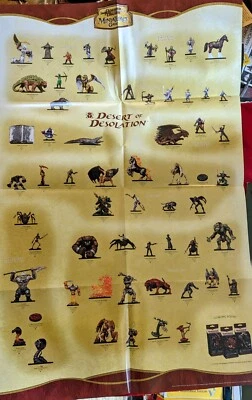 D&D Miniatures Desert of Desolation 2-Sided Blue Dragon Lair Map Set Poster NEW - Image 1 of 4