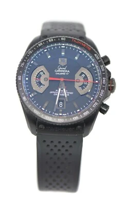 Tag Heuer Grand Carrera Cal Black Titanium Watch CAV518B - Image 1 of 3