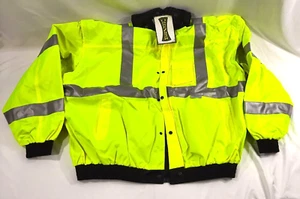 OCCUNOMIX 4 WAY BOMBER JACKET SIZE 5X COLOR HI VIZ YELLOW W/ LINER - Picture 1 of 8