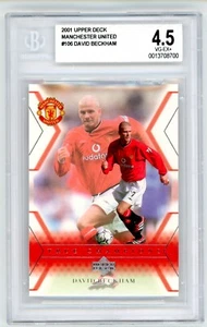 2001 UPPER DECK MANCHESTER UNITED man u DAVID BECKHAM #106 BGS 4.5 rare wow cool - Picture 1 of 2