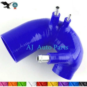 FOR 2008-2018 FIAT 500 1.4T ABARTH T- JET BLUE SILICONE INTAKE HOSE - Picture 1 of 5