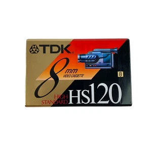 TDK 8mm High Standard HS120 Video Cassette P6-120HS NEW SEALED - Picture 1 of 5