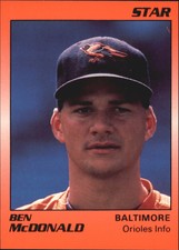 1990 Star McDonald Baltimore Orioles Baseball Card #8 Ben McDonald/Orioles Info