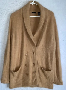 MODA INTERNATIONAL WOOL ANGORA Rabbit Hair Women XL Cardigan VTG Victoria Secret - Picture 1 of 7
