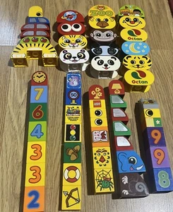 55x LEGO Duplo Printed Bricks Bundle Pieces of Fruit Numbers Animals Food - Picture 1 of 5