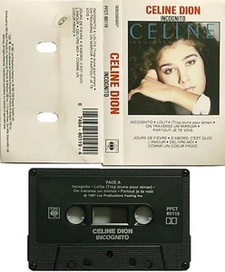 DION CELINE *VG* " INCOGNITO"  1987 CANADIAN IMPORT CASSETTE IN FRENCH LANGUAGE - Imagen 1 de 2