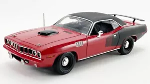 1/18 Acme 1971 Cuda Hemi Toms Garage Only 120 Made Exclusive Red & Black Last 1 - Picture 1 of 4