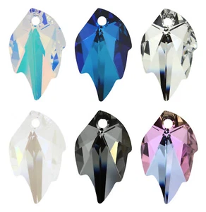 Superior PRIMERO 6735 Leaf Crystals Pendants * Many Sizes & Colors - Picture 1 of 6