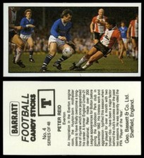 Peter Reid - Everton #4 Barratt Football Candy Sticks 1985-6 Bassett Card