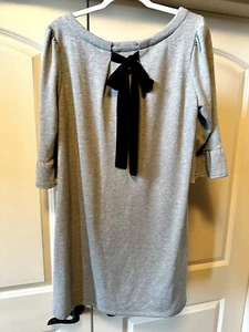 Mod Cloth Label, Grey knit dress with black bow in back, Whimsy Boho,Retro,Y2K - Picture 1 of 3