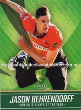 2015-16 Tap 'N' Play Cricket CA Medal Winners MW 06 Jason Behrendorff