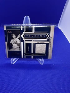 2004 Playoff Honors Tandems Game Worn Jersey Stan Musial Duke Snider /5 HOF Rare - Picture 1 of 3