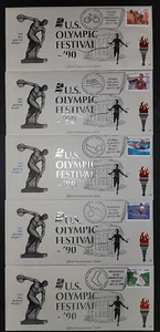 Gedenkgütesiegel Umschläge. U.S. Olympic Festival. Twin Cities Division 1990 - Bild 1 von 9