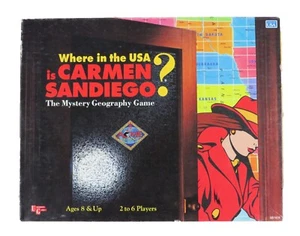 Where in the USA is Carmen Sandiego? Board Game Complete University Games 1993 - Picture 1 of 7
