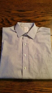 Herren Brooke Brothers traditionelle Passform Hemd Größe 15 1/2-32 - Bild 1 von 4