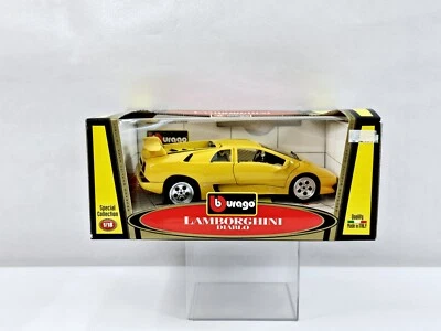 Burago 1:18 Scale 1990 Lamborghini Diablo Diecast Car Model Yellow Italy New - Image 1 of 4