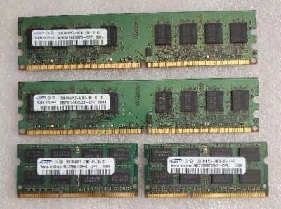 Samsung 2GB 2Rx8 PC3-8500S 2Pc And 2GB 2RX8 PC2 -6400U 2Pc - Image 1 of 4