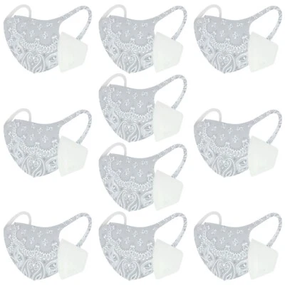 Máscaras faciais reutilizáveis laváveis unissex para adultos com filtros anexáveis - Imagem 1 de 3
