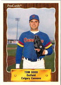 1990 ProCards Tom Dodd #662 Calgary Cannons Baseball Card