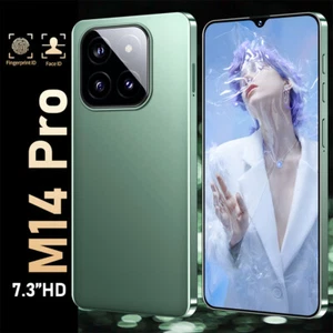 Smartphone M14 Pro Android globale sbloccato 7,3"" HD 16+1 TB 72+108MP doppia SIM - Foto 1 di 22