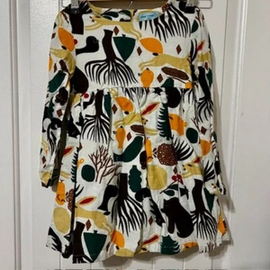Vestido BEAR LEADER Tejido Algodón Animales del Bosque Talla 130 (5-6 Años) - Imagen 1 de 6