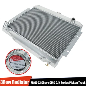 3 Row Aluminum Radiator For 72-86 Jeep CJ5/CJ6/CJ7 81-85 Scrambler 3.8/4.2/5.0L - Picture 1 of 9
