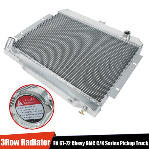 3 Row Aluminum Radiator For 72-86 Jeep CJ5/CJ6/CJ7 81-85 Scrambler 3.8 ...