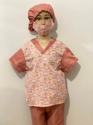 Vet kids Costume Fancy dress Blue or Pink  - Image 1 of 4