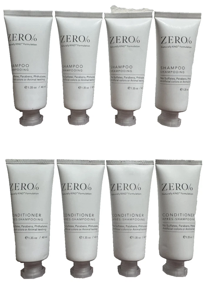 8 PACK Lot Gilchrist Soames Zero% 1.35oz Shampoo & Conditioner Naturally KIND - Image 1 of 1