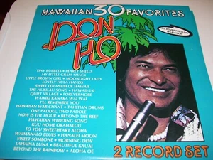 DON HO-HAWAIIAN 30 FAVORITES-2 LP-NM-TVLP-TINY BUBBLES-PEARLY SHELLS - Picture 1 of 2