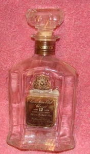 Vintage Empty Canadian Club Classic Whiskey Bottle Aged 12 Years Empty - Imagen 1 de 1