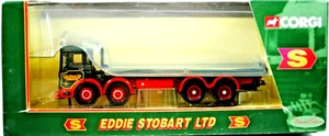 Camión 1:50 Corgi 20903 EDDIE STOBART AC PLATAFORMA 8 ruedas edición limitada sin usar, en caja - Imagen 1 de 11