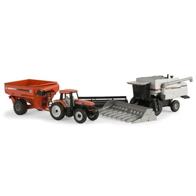 1/64 Harvesting Set Gleaner C62 Combine AGCO DT200 J&M 875 Grain Cart ERT16299 - Image 1 of 2