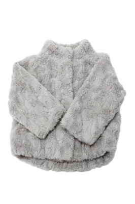 Chaqueta Mayoral Mujer Piel Sintética Mangas Largas Abotonada Gris Mármol Talla 4 Foto 1 de 4