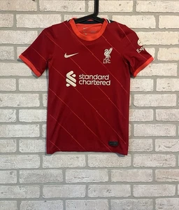 Camiseta de fútbol local Liverpool talla juvenil mediana 2021-22 camiseta de fútbol para niños - Imagen 1 de 17