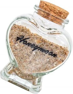 Hand Lettered Honeymoon Sand Keepsake Jar - Honeymoon Souvenir Gift for Newlywe - Picture 1 of 7