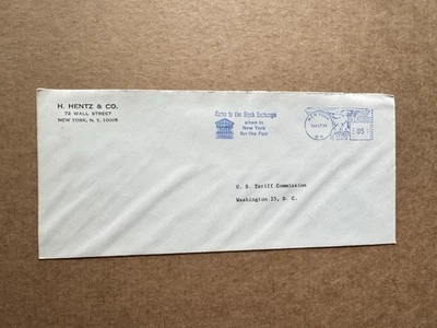 US 1964 Meter Cover +New York Stock Exchange NYSE Slogan +US Tariff Commission - Image 1 of 2
