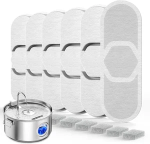 Fontana Acqua per Cani di Taglia Grande, 3.2Gal/406oz/12L Fontana per Animali Domestici in Acciaio Inox - Foto 1 di 6