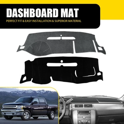 Tapete Dashboard Pad Dash Cover para 2007-2012 Chevrolet Suburban 1500 2500 Preto - Imagem 1 de 4