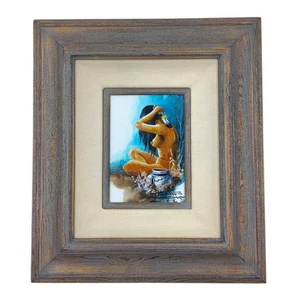 Pintura Acrílica Original Keith Winterhawk Adams "Alabado sea Dios" Mujer Desnuda Certificado de Autenticidad - Imagen 1 de 6