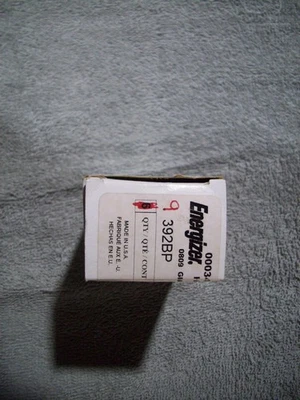 Lot of 9 Energizer 392 Button Cell Watch 1.55V Batteries - Image 1 of 2