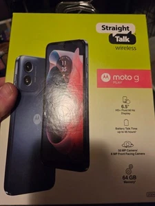 MOTOROLA MOTO G PLAY 2024 64GB - XT2413-2-BLUE - UNLOCKED - Photo 1 sur 1