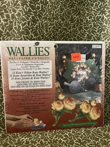 Wallies Kate's Yellow Roses Wallpaper Cutouts 25 Pre Pasted NIP 12107 Art Craft - Picture 1 of 5