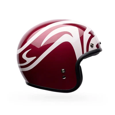 Bell Custom 500 Motorcycle Helmet Red Slap Large - Image 1 of 4