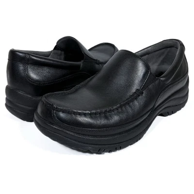 Zapatos Mocasines Dansko Wayne Para Hombres 7.5 8 EU 41 Cuero Negro Sin usar, en caja, Puntera Sin cordones Usados en Excelente Condición Foto 1 de 4