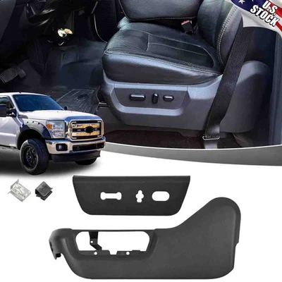 For Ford F250 F350 F450 Super Duty 2011-16 LH Driver Seat Covers Bezel Trims Set Foto 1 de 4