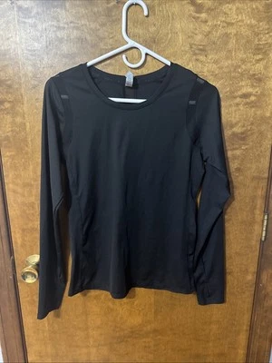 Camiseta RBX Performance para mujer talla S manga larga ropa activa camiseta negra Foto 1 de 4