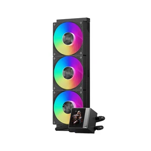 PCCOOLER CPS DC360 Pro ARGB AIO CPU Liquid Cooler 360mm 2.4 Inch IPS Display - Photo 1/12