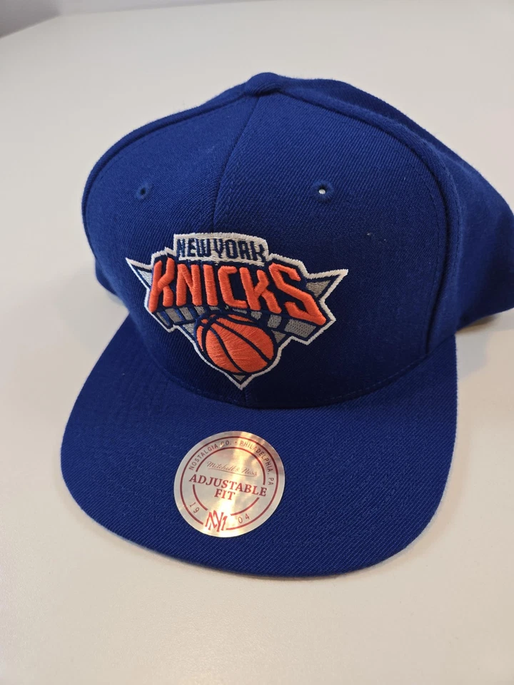 New York Knicks Hat Cap Snap Back Mens One Size Blue NBA Basketball Wool Logo - Image 1 of 4
